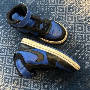 Nike Black and Blue Sneakers.